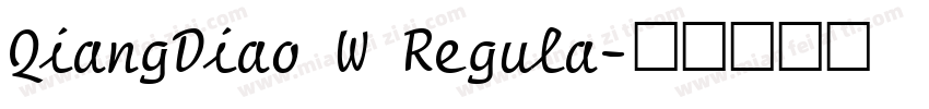 QiangDiao W Regula字体转换
